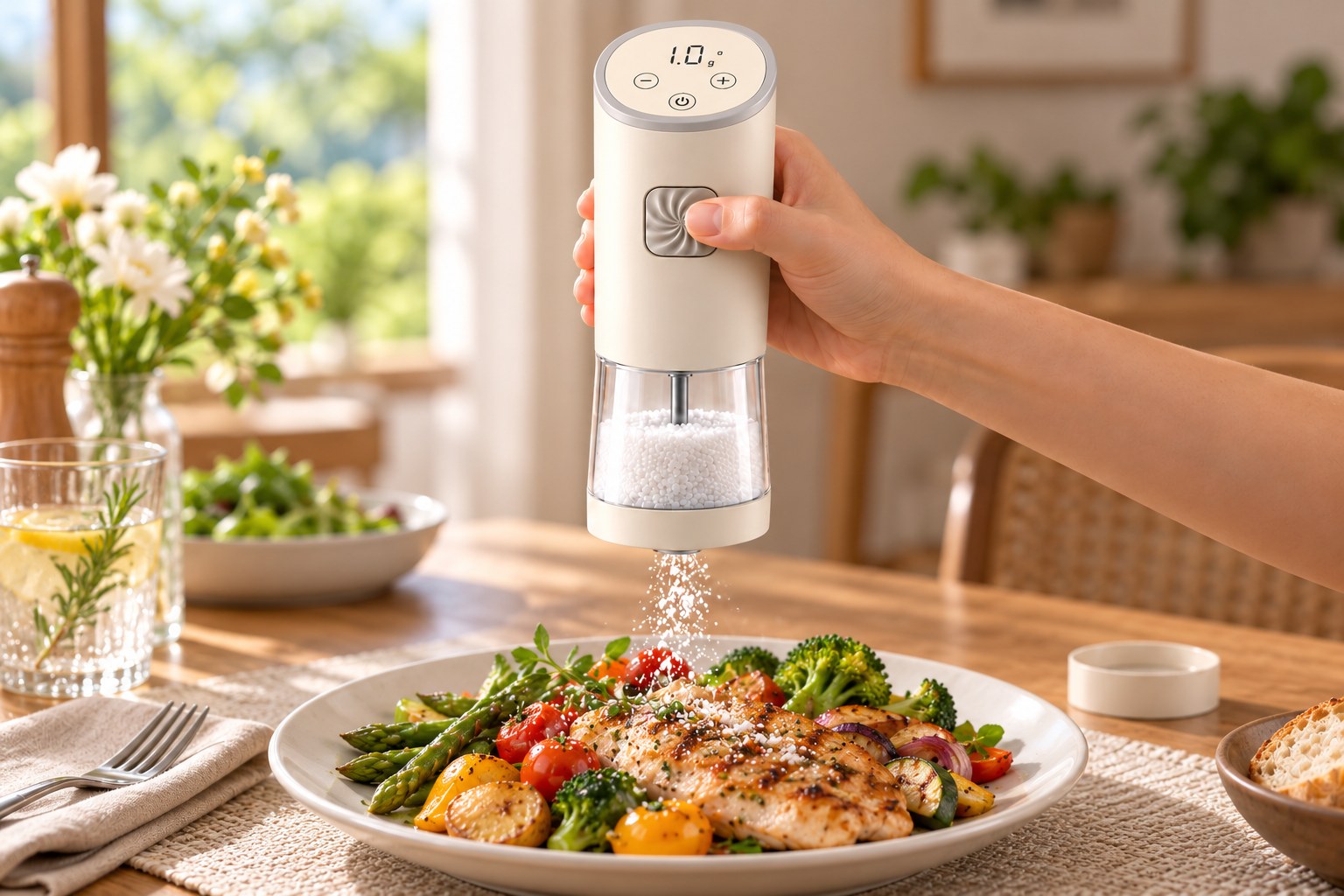 Smart Seasoning Dispenserin use